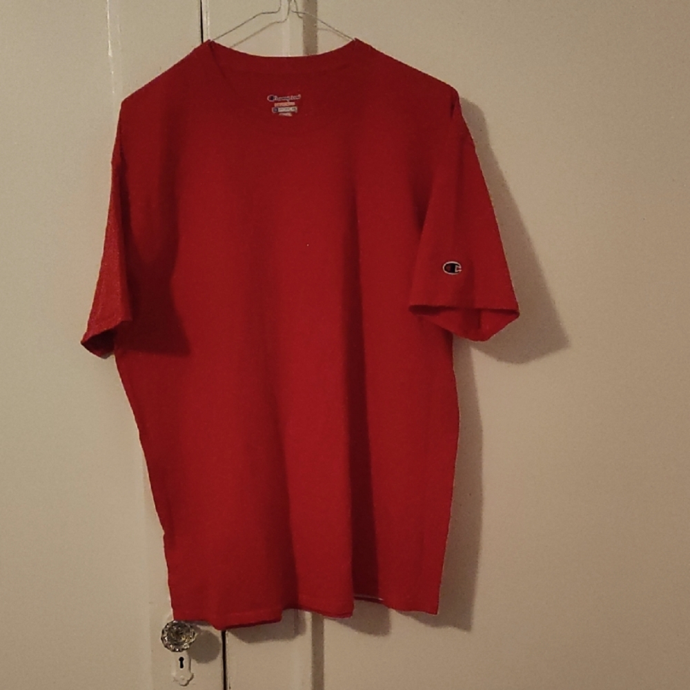 Champion Men's Bold Red Short Sleeve Tee